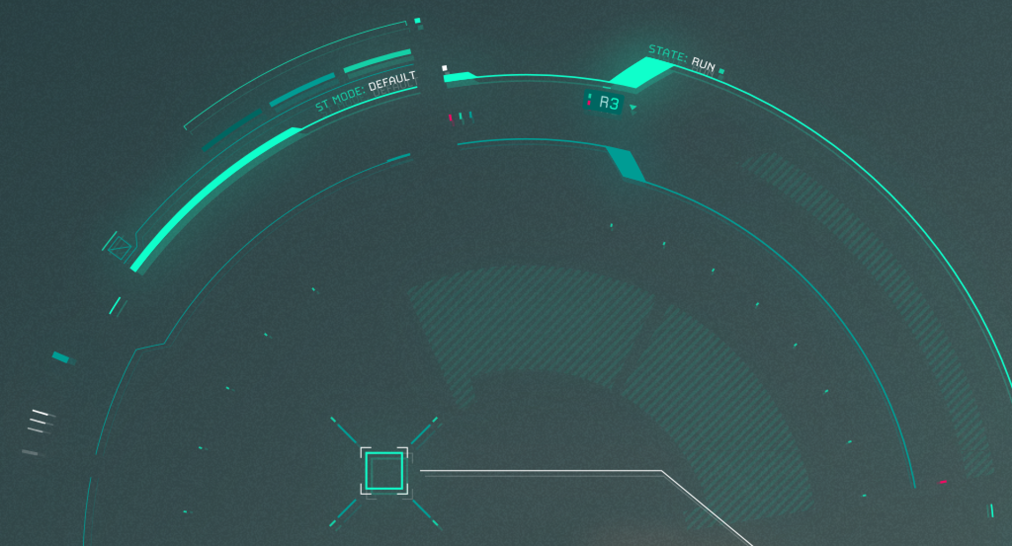 Flying Drone: Alternate HUD view